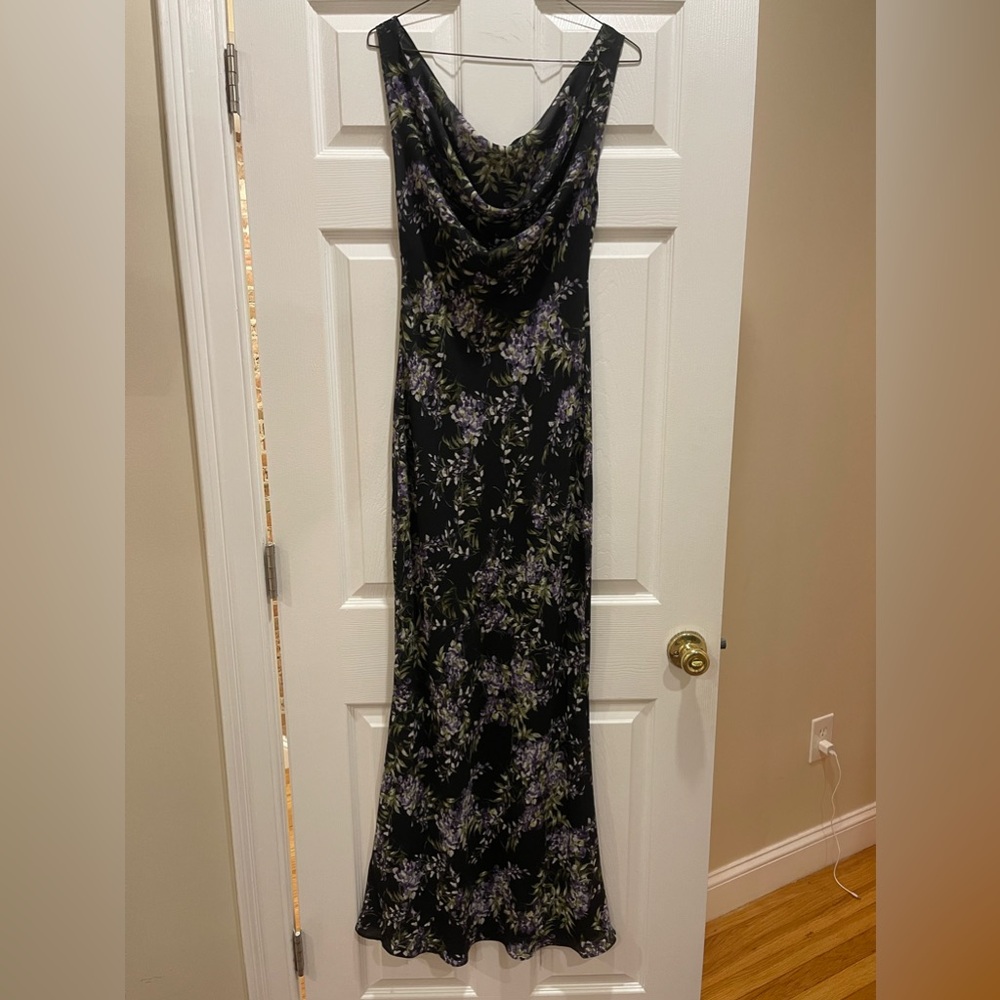 Norma Kamali Deep Cowl Neck Dresss